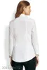 22SS 여성 디자이너 블라우스 티 스무드 패브릭 파리 편지 더블 레터 옷 여성 진짜 여자 긴 슬리브 셔츠 검은 흰색 상단 크기 S-XXL