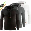 2022 Men Hoodie Autumn And Winter New Jacket Men Long Sleeves Jacquard Jacket Hooded Sweater Warm Hooded Pullover Jacket L220725