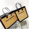 Fashion Trend Women Handbag Rive Gauche Tote Shopping Bag Canvas Tote Genuine Handbags Top Linen Large Beach Bags Designer Travel Crossbody Shoulder Satchel Wallet