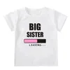 Big Brother Sister T-shirt Ładowanie maluchów dzieci anoutensing t shirt miękkie topy koszulki