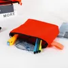 カラフルなキャンバスメイクアップ化粧品はジッパー鉛筆ペンのポーチケースDIYクラフトバッグの袋の袋を立てます。LX4733