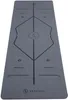 5 mm tjock PU och naturgummi Yogamatta Anti-halk pilatesmatta Bärbar bred träningsutrustning T220802