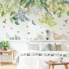 12255 cm Noordse groene bladwandstickers voor woonkamer slaapkamer bank tv achtergrond muur decor home decoratie wallpapers muurschilderingen 220510