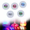 MINI GLOW LED -dalbanor Mattor Kuddar Flashing Creative Luminous Lampla BACK CUPL CUP STICKER MAT Ljus upp för Club Bar Home Party Decoration B1011