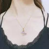 Pendant Necklaces Cute Butterfly For Women Bohemia Jewellery Rose Gold Color Choker Chains Wedding Jewelry Wholesale Gift KBN329Pendant