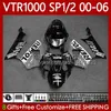 OEM-Karosserie für HONDA VTR Grau Repsol RTV 1000 VTR1000 00 01 02 03 2004 2005 2006 Karosserie 123No.171 RC51 SP1 SP2 VTR-1000 2000 2001 2002 2003 04 05 06 RTV1000 00-06 Verkleidung