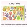 Other Festive Party Supplies 9 Sheets/Set Easter Egg Bunny Kawaii Diy S Dhjes