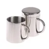 Mugs Double Wall Stainless Steel Coffee Mug With Lid Portable Cup Travel Tumbler Office Water High QualityMugs