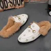 Designer Princetown Slippers Dames Mannen Echt Leer Muilezels Loafers Slipper Bont Slippers met Gesp Mode guccie Dames Heren Jurk Dames