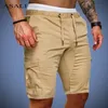 Pantalones cortos de carga Hombres Verano Multibolsillo Boardshorts Transpirable Hombre Pantalones cortos casuales Cómodo Fitness Hombres Pantalones cortos Culturismo T200512