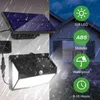 LED Solar Light Outdoor Sunlight Pir Motion Sensor Modes Waterproof Street Wall Lamp For Garden Fence Street Decoration J220531