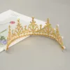 Украшение вечеринки королева тиара мини -корона головной убор для торта на день рождения торт топпер -украшение хрусталь детские волосы для свадебного душа CCB15504