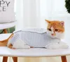 Cat Professional Recovery Suit for Abdominal Wounds or Skin Diseases E-Collar Alternative for Cats and Dogs After Surgery Wear Pajama Suits