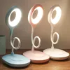 Lampy stołowe Lampa LED Lampa ładowanie wtyczka wtyczka Dwukasów jasność regulowana sypialnia badanie biura