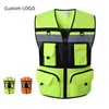 PPE Safety Vest High Synibility Refective Jacket Work Safety Supplies Waistcoat Summer HI Vis Workwear Logo Print3367108