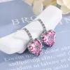 Stud mode eenvoudige kleur zirkonia oorbellen voor vrouwen bruiloft vrouwelijke sieraden feestaccessoires Valentine ciftstud farl22