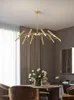 Pendellampor atmosfärisk minimalistisk nordisk stil enkel kreativ avancerad ljus lyxig hemmahus vardagsrum lampa matsal hängande lampspenda