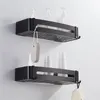 Bathroom Shelf Organizer Shower Storage Corner Shelves Wall Mounted Aluminum Toilet Shampoo Holder No Drill Bathroom Accessories 220527