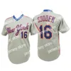 Yeni NewYork Vintage Jersey Beyzbol Gary Carter Dwight Gooden Darryl Çilek Keith Hernandez Beyaz Pinstrip