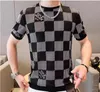 2022 camisetas masculinas verão versão europeia de manga curta nova moda masculina de seda gelo impressão digital legal tendência da moda camiseta gola redonda