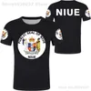 Niue t shirt namn nummer niu t-shirt text po s klädtryck diy gratis skräddarsydd inte blekna inte sprucken tshirt tröja 220702