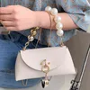 Evening Bags Party Luxury PU Leather Peals Small Handle Handbag Women's New Protable Evening Chains Messenger Bags Female 18B0576 220329