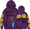 2022 Afortunado Your Cumpleaños Sudaderas con capucha Suéteres de gran tamaño Macho / Femenino Popular Hip High High Hop Hoodie Pullovers