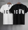 DSQ Icon Gyb Men Thirts Designer Print Letter Men Tees Paris Cotton Polos Man Tops Women Clothing Fashion Brand Dsqu000Fuared2 T Shirt