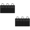 منظم السيارات 2PCS عالج السيارات صندوق شنقا حقيبة التخزين البضائع (أسود)