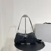 Timsah omuz çantası b kadın çantaları çapraz gövde düz renk lindsay tasarımcı çanta deri trapezoid çanta tokası fermuar cep çıkarılabilir kayış bal