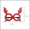 Decorazioni natalizie Forniture per feste festive Decorazione del giardino per la casa Occhiali Adt Giocattoli per bambini Antler Rabbit Eyeg D2Z