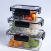 Vaisselle Ensembles Transparent Visible Réfrigérateur Bac Classification Boîte De Rangement Bocal Scellé Pour La Conservation Des Fruits Et Légumes Mais Cro