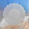 10in Aluminium Sublimatie Wind Spinner Thuis Kerst Decors Dubbelzijdig Warmte Pers Cirkel Tuin Windgong6810421