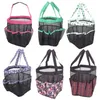 Sacs de plage de baignade Sac de bain de bain Travel Wash Gargle Rangement Sacs de rangement à sec Multi-fonction 8 poches Panier portable Organisateur imprimé B8182