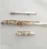 Jupiter Cupronickel verzilverde buis Gold knoppen Flute Professional C Tune Musical Instrument 17 Holes Open Flute met E Key