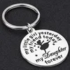 Keychains roestvrij staal aangepaste letters sleutelketen accessoires ronde kaart hanger juweleneyKeyChains fier22