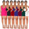 2022 Sexy Designer Plestuitits for Women Clothing Sexy Sexyless v Neck Ladag