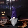 Ornements d'Halloween Fournitures de fête Ailes de chauve-souris et corne de boeuf Gnomes sans visage Poupée Nains de jardin Poupées Festival Décoration Jouets en peluche 11 5wf1 D3