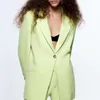 T102 Feminino feminino Blazers Marca Marinha de alta qualidade designer de moda Green Fashion Series Terne Jacket Lion