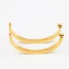 Brazalete de amor Brazalete de oro de 18 quilates Nunca se desvanece Tamaño 15-22 con bolsa para el polvo con destornillador Regalo de marca de lujo de alta calidad para novia pareja253j