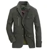 Frühling Herbst Militär Blazer Jacke Männer Casual Baumwolle Gewaschen Mäntel Armee Bomber Anzug Jacken Fracht Graben Plus Größe 5XL 220727