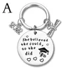 Afstuderen Geschenk roestvrij staal sleutelhanger 2022 Afstudeer Keychains hanger Bagage Decoratie Key Chain Fashion Accessoires Keyring