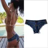 Kadın Şortu Yenilikçi Seksi Denim Partisi Kız Ganimet Kadın Düşük Bel Jeans Mini Yaz Plajı Bikini Bottom
