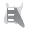 Leworęczny Pickguard Guitar Guitar Pickguard 11 otworów Zaprapanie ze śrubami do gitary elektrycznej White Pearl