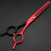 professional 5.5 inch Two-tailed Piano paint hair scissors set makas thinning shears cutting barber tools hairdressing 220317