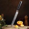 Damascus Steel Slicing Chef Knife Paring Fruit Meat Fish Vegetable Kitchen Cutting knife Wood Handle Cooking Tool