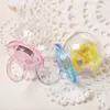 Baby Shower Clear Plastic Candy Box Gift Wrap Box Pacifier Pouch Fancy Acrylic Pacifiers Birthday Party Decorations