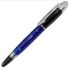 5A Crystal on Top Black and Silver Circle Cove M Rollerball Pen With Series Number