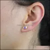 Hoop Hie New Fashion Jewelry Christmas Stud Oreille Animal Elephant Pig Pure 925 Sterling Small Small Boucles d'oreilles FO STONESHOP DHQNG