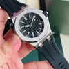 Mens Saatler Mekanik Saat Spor Kolluluğu 42mm Yumuşak Kauçuk Kayış Safir Su Geçirmez Orologi Di Lusso Çok Renkli Kol saatleri